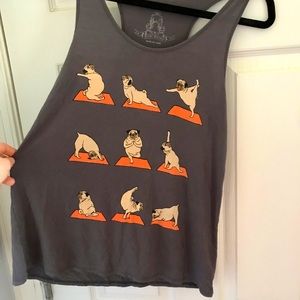 Pug Yoga Tank Top